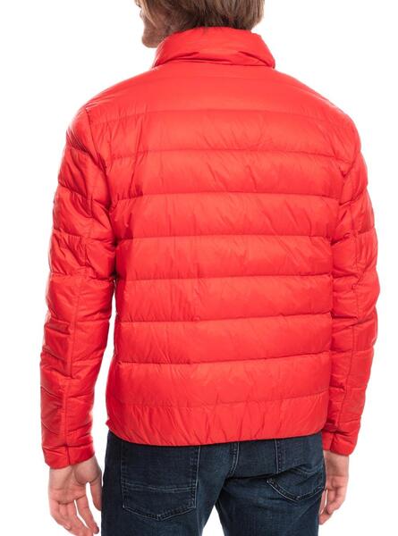 Veste Tommy Jeans Light Down Rouge pour Homme