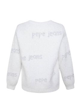 Pull Pepe Jeans Audrey Blanc pour Fille