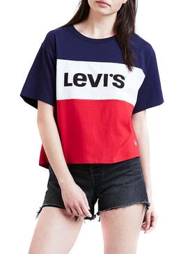 T-Shirt Levis Colorblock pour Femme