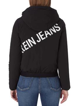 Veste Logo Calvin Klein Jeans Noire pour Femme