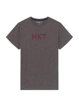 T-Shirt Hackett HKT Basic Gris pour Homme