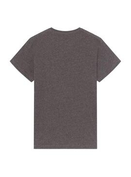 T-Shirt Hackett HKT Basic Gris pour Homme