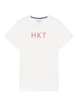T-Shirt Hackett HKT Basic Blanc pour Homme