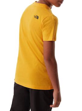 T-Shirt The North Face Box Jaune Garçon et Fille