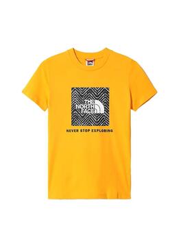 T-Shirt The North Face Box Jaune Garçon et Fille