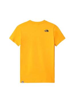 T-Shirt The North Face Box Jaune Garçon et Fille