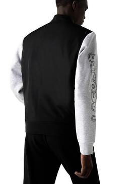 Veste Lacoste Bicolore Noire et Gris pour Homme