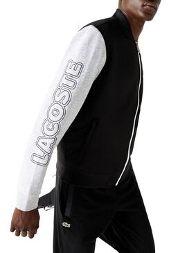 Veste Lacoste Bicolore Noire et Gris pour Homme