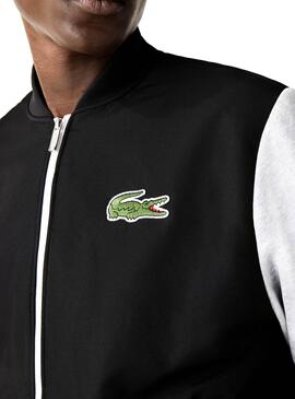 Veste Lacoste Bicolore Noire et Gris pour Homme