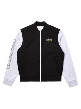 Veste Lacoste Bicolore Noire et Gris pour Homme