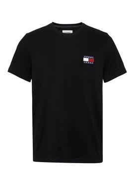 T-Shirt Tommy Jeans Big Patch Noire pour Homme