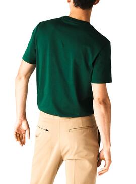 T-Shirt Lacoste Italic Vert pour Homme