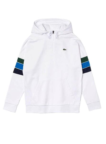 Veste Lacoste Blanc Sweat Lacoste Homme Sans Capuche Sweat Zippé