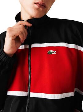 Survêtement Lacoste Sport Noire et Rouge pour Homme