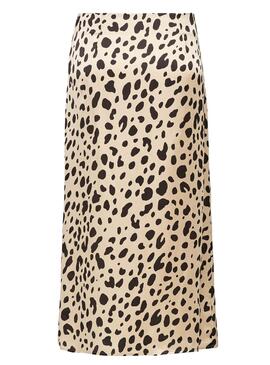 Jupe Only Mayra Animal Print Beige pour Femme