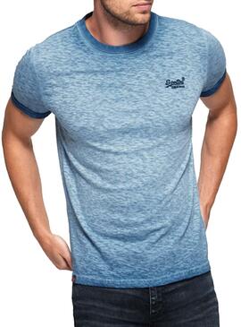 T-Shirt Superdry Low Roller Blue Hommes