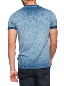 T-Shirt Superdry Low Roller Blue Hommes