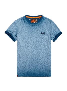 T-Shirt Superdry Low Roller Blue Hommes