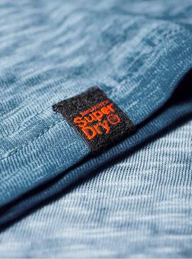 T-Shirt Superdry Low Roller Blue Hommes