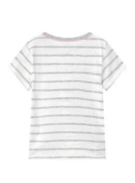 T-Shirt Levis Two Tone Ringer Blanc pour Fille