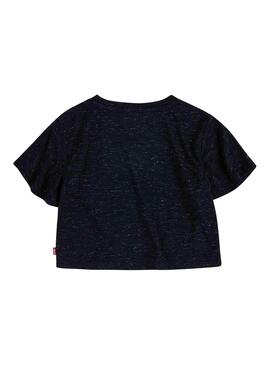 T-Shirt Levis Logo Sparkle Noire pour Fille