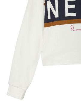 Sweat Name It Viala Blanc pour Fille