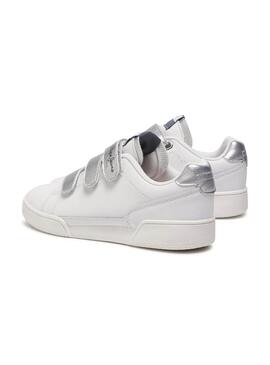 Baskets Pepe Jeans Lambert Velcro Blanc Fille