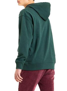 Sweat Levis Relaxed Vert pour Homme