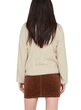 Pull Only Beige Marylynn pour Femme