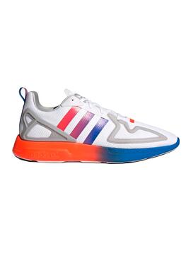 Baskets Adidas ZX 2K Flux Blanc pour Homme