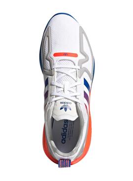 Baskets Adidas ZX 2K Flux Blanc pour Homme