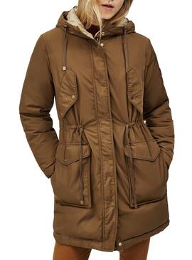 Parka Pepe Jeans Rebecca Réversible Tostado Beige