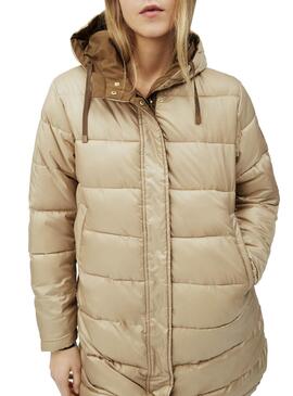 Parka Pepe Jeans Rebecca Réversible Tostado Beige