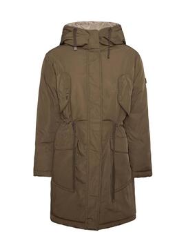 Parka Pepe Jeans Rebecca Réversible Tostado Beige