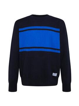 Pull Pepe Jeans Cristof Bleu marine pour homme
