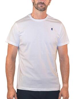 T-Shirt El Pulpo Broderie Blanc pour Homme