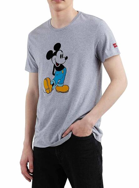 T Shirt Levis Graphic Setin Mickey Gris Homme