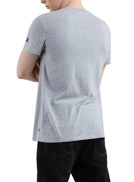 T-Shirt Levis Graphic Setin Mickey Gris Homme