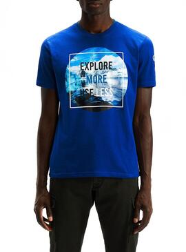 T-Shirt North Sails Graphic Ocean Bleu Homme
