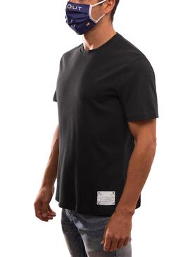 T-Shirt Klout Organic Label Negra pour Homme