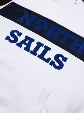 Sweat North Sails À capuchon Blanc pour Homme