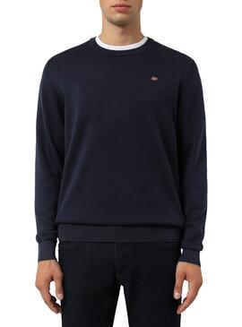 Pull Napapijri Droz 2 Bleu marine pour Homme