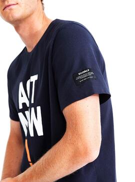 T-Shirt Ecoalf Tadeo Bleu marine pour Homme