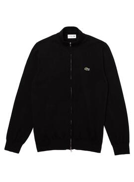 Veste Lacoste Col roulé Noire pour Homme