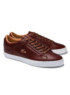 Baskets Lacoste Lerond brun pour Homme