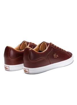 Baskets Lacoste Lerond brun pour Homme