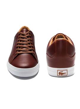 Baskets Lacoste Lerond brun pour Homme