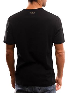 T-Shirt Klout Organic Premium Noire pour Homme