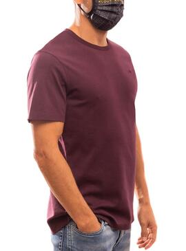 T-Shirt Klout Organic Premium Grenat pour Homme