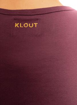 T-Shirt Klout Organic Premium Grenat pour Homme